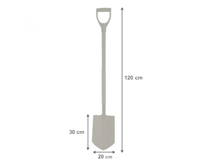 Szpadel ostry z trzonkiem stalowym 120cm
