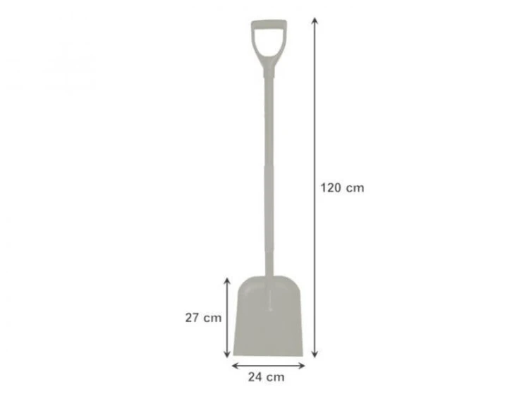 Szufla piaskowa z trzonkiem stalowym 120cm