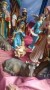 Szopka wykonana z jedenastu pięknych figur 