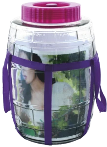 Słój fermentacyjny 22l z zakrętką z szelkami