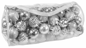 Bombki 6 cm kpl. 100 szt. w torbie owalnej