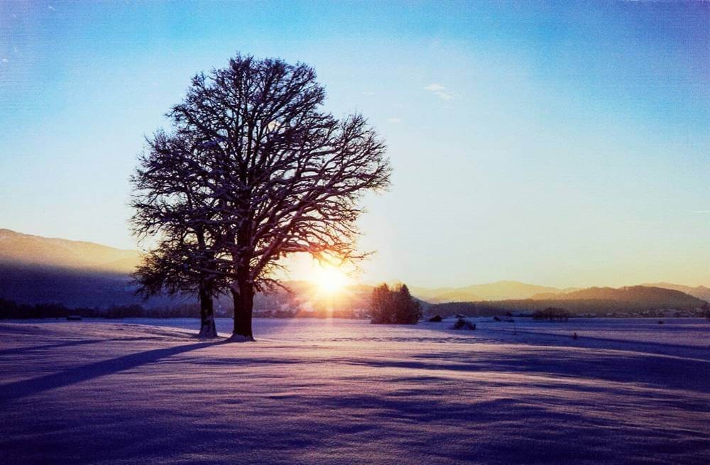 Zachód słońca - Świecący Obraz LED