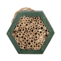 Domek dla pożytecznych owadów 16x14x14cm zielony