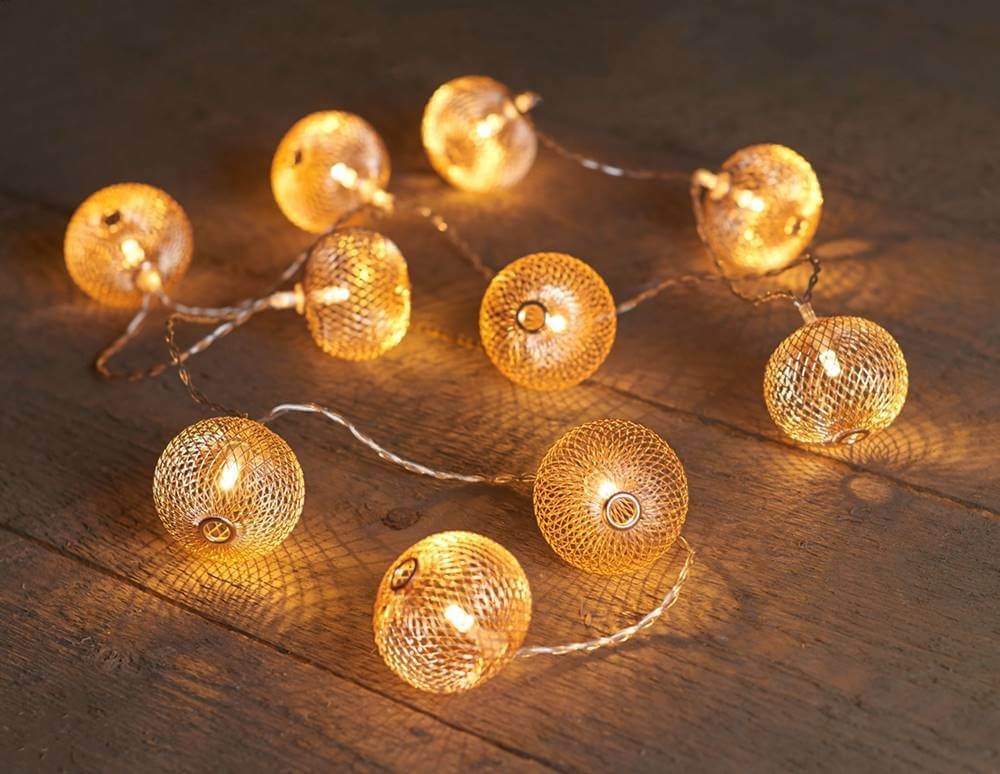 Lampki choinkowe, kule led