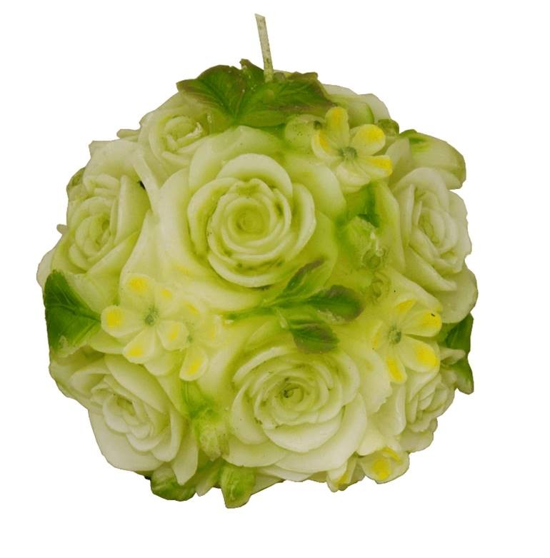 Świeca kula róż 11 cm fot.2