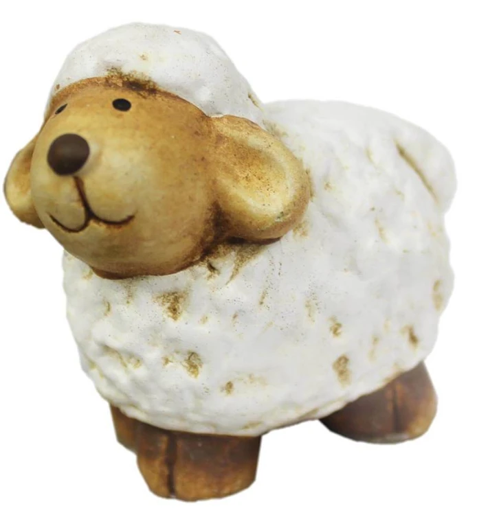 Ceramiczne zwierzątko w zagrodzie 6 cm fot.1