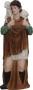 Figura do szopki - Pasterz  z barankiem 