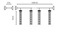 Meteorki 10 LED 16 cm