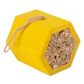 Domek dla pożytecznych owadów 16x14x14cm żółty