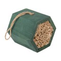 Domek dla pożytecznych owadów 16x14x14cm zielony