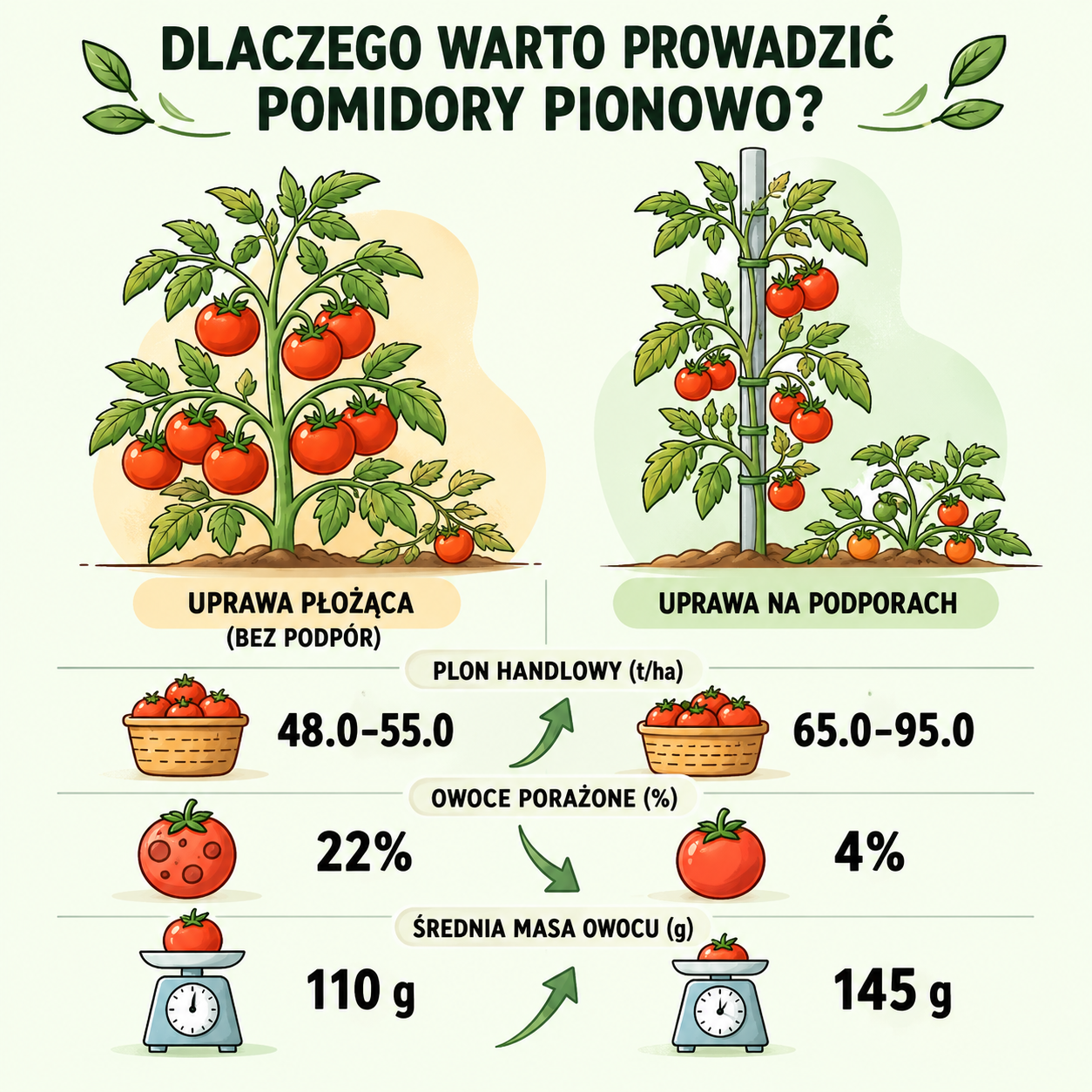 Dlaczego warto prowadzić pomidory pionowo?